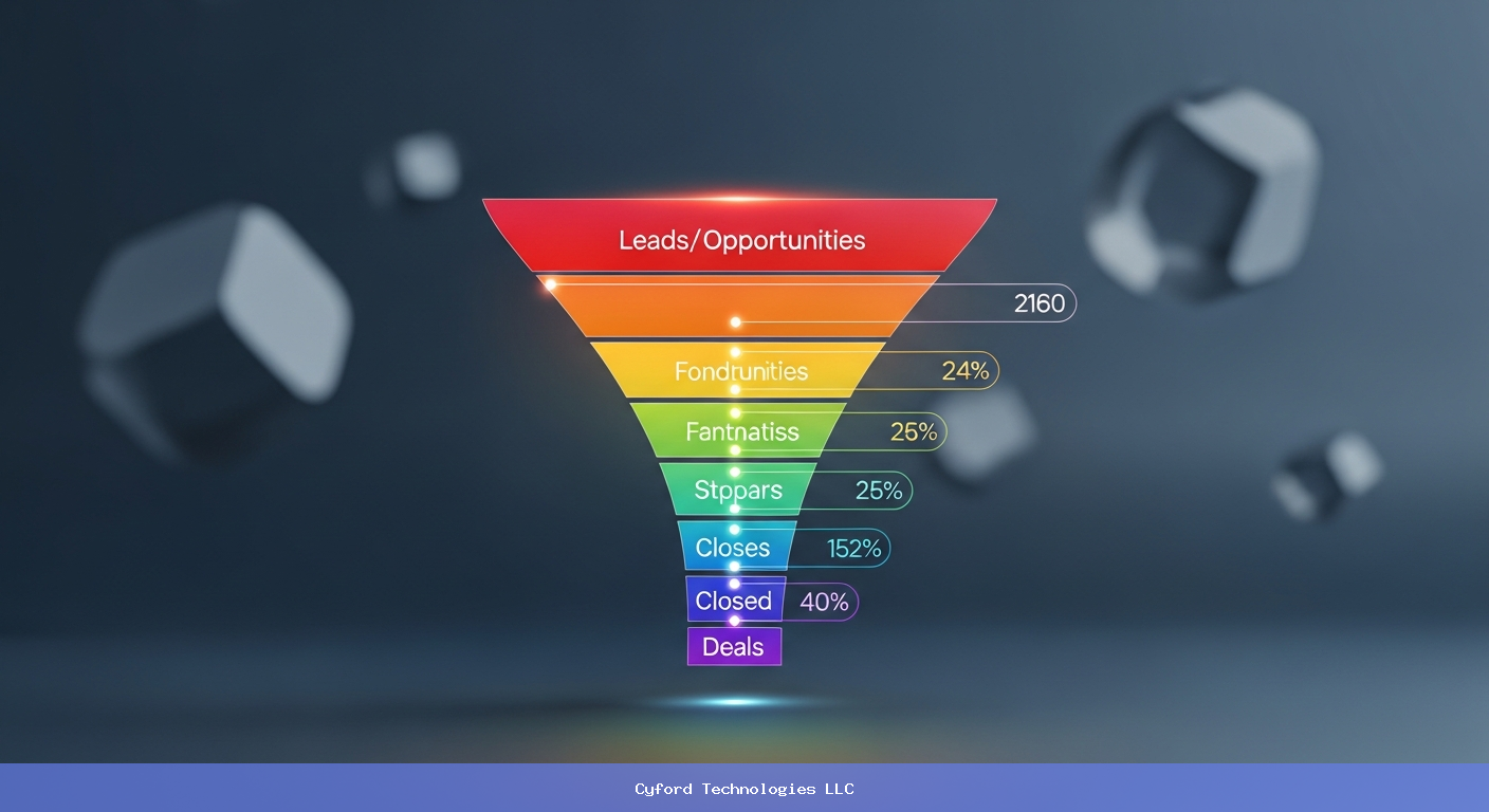 sales pipeline funnel visualization